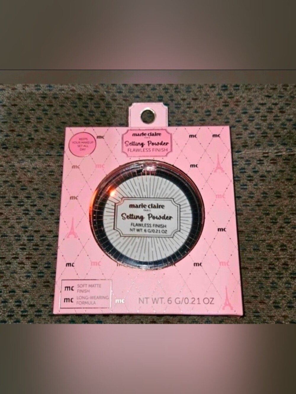 Marie Claire Paris Flawless Finish Setting Powder 0.21oz BNIB